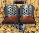 "The Standard" Bomber Seat Package w/ 3 Compartment Console & Tan Cushions